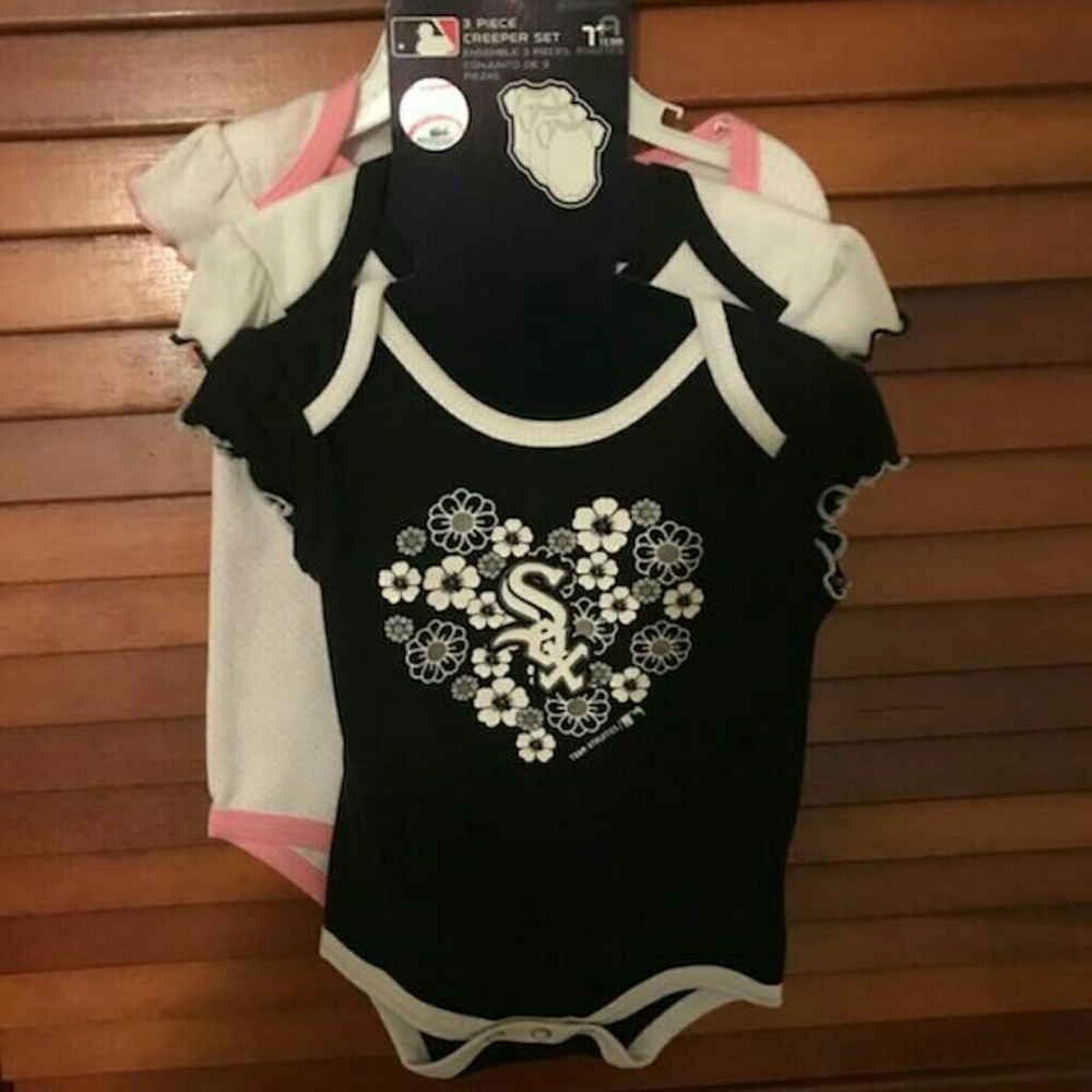 White Sox 3 piece creeper set
